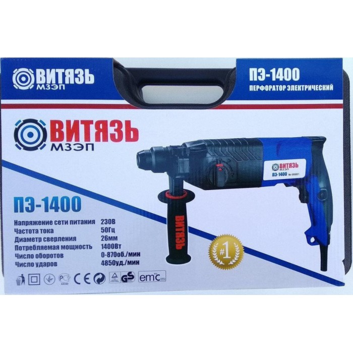 Перфоратор Витязь ПЭ-1400