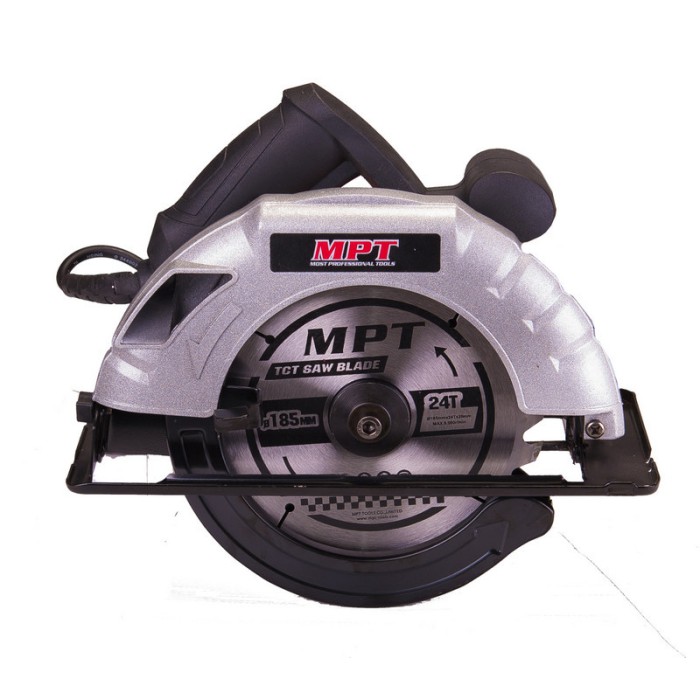 Пила дисковая ручная (циркулярная) MPT MCS1805P (1200 Вт, 185*20 мм, 5000 об/мин, пропил 60 мм, пропил 65 мм)