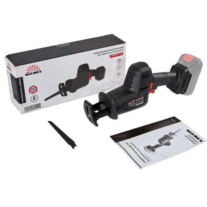 Пила сабельная аккумуляторная Vitals Professional  ATz 1825 BS mini SmartLine+