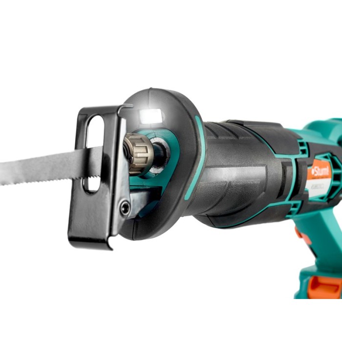 Пила сабельная (электроножовка) аккумуляторная Sturm RS8820CL, 20В, 2900 об/мин, Li-ion, LED подсветка, 2 А/ч