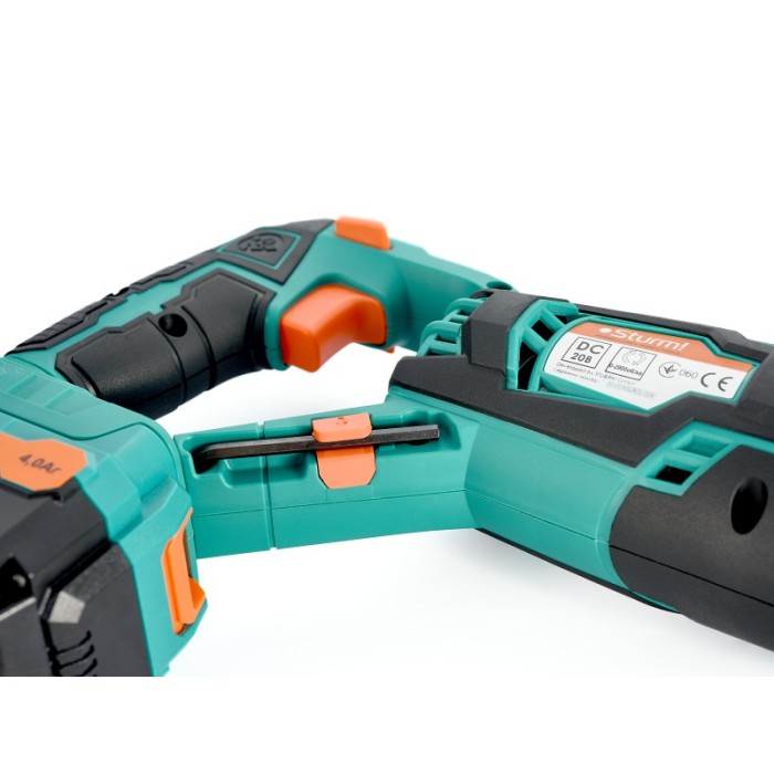 Пила сабельная (электроножовка) аккумуляторная Sturm RS8820CL, 20В, 2900 об/мин, Li-ion, LED подсветка, 2 А/ч