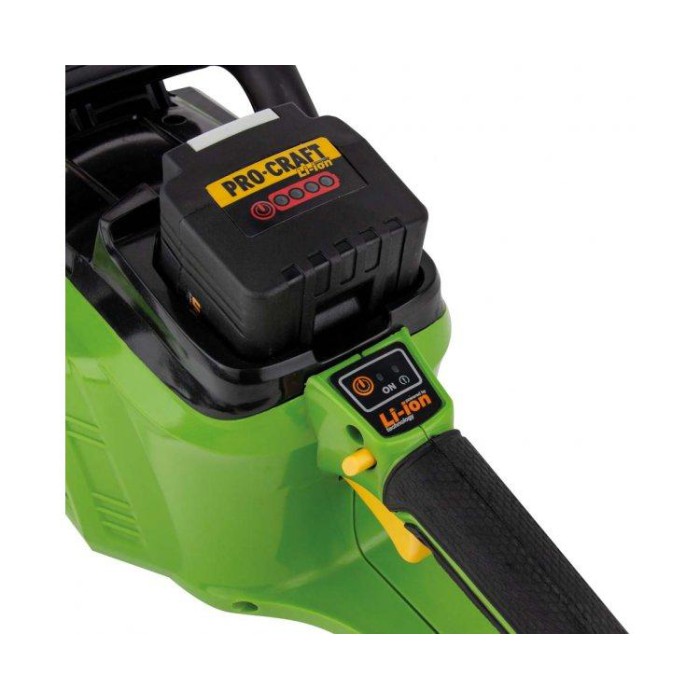 Пила цепная аккумуляторная PROCRAFT PKA-40Li с АКБ и зарядным устройством (45 минут непрерывной работы)