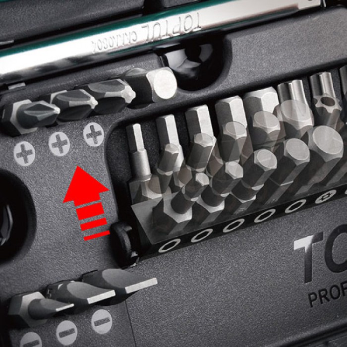 Професійний набір інструменту TOPTUL 1/4