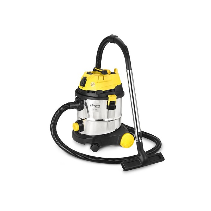 Промисловий пилосос Sturm VC7220Q, 20л, 1700 Вт, 19 кПа, насадки, вбудована розетка, повітряний піт