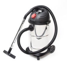 Пылесос строительный INTERTOOL DT-1030, 30 л., нерж. стали, 1400 Вт, встроенная розетка