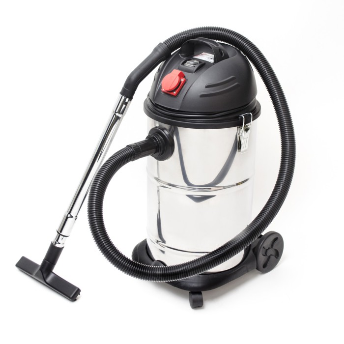 Пылесос строительный INTERTOOL DT-1030, 30 л., нерж. стали, 1400 Вт, встроенная розетка