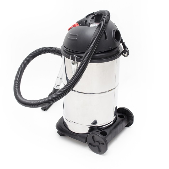 Пылесос строительный INTERTOOL DT-1030, 30 л., нерж. стали, 1400 Вт, встроенная розетка