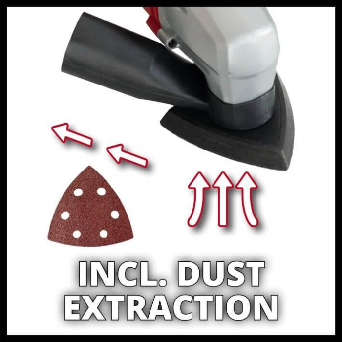 Реноватор Einhell TC-MG 220/1 E, 220 Вт, 11000 - 22000 об/мин, регулировка оборотов, насадки, пылеудаление