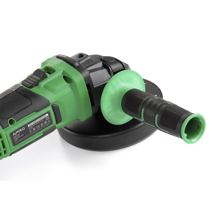 Шліфмашина акумуляторна кутова APRO 20AGS, 20 В, диск 125, без АКБ та ЗУ