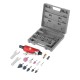 Шлифмашина пневматическая INTERTOOL PT-1003, в чемодане 1/4'' мини + набор шлифовальных камней 10ед.