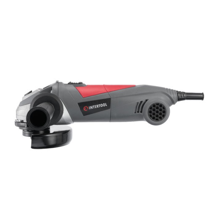 Шліфмашина кутова (болгарка) INTERTOOL DT-0268, 900 Вт, 12000 об/хв, діаметр круга 125 мм
