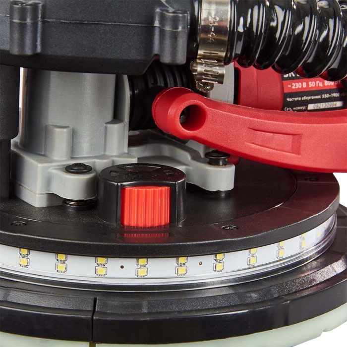 Шлифовальная машина для стен и потолка (жираф) Vitals Master SK 2380GL, 800 Вт, диаметр круга 225 мм, LED