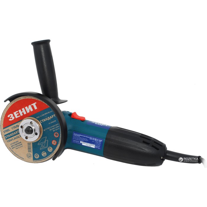 Шліфувальна машина кутова (болгарка) Зенит ЗУШ-125/1000 МС профі