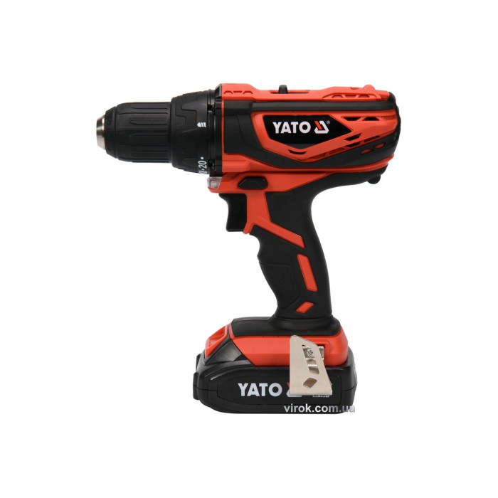 Шуруповерт-дрель аккумуляторный YATO YT-82780  Li-Ion 18 В 2 Ач 40 Нм