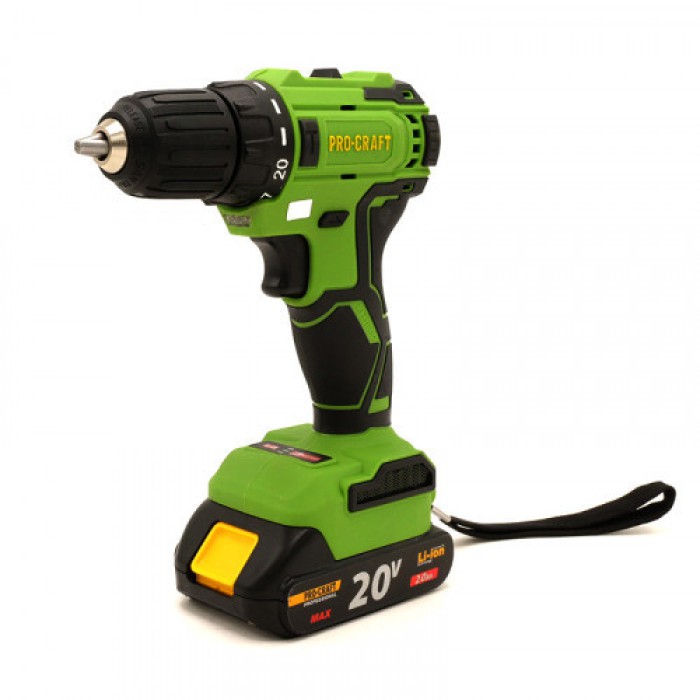 Шуруповерт аккумуляторный Procraft PA18LiBL (с 1 акб и зу)