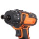 Шуруповерт аккумуляторный Tekhmann TCD-12 S2 BS Kit, 2 акк., DFR патрон, подсветка,кейс