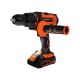 Шуруповерт акумуляторний ударний Tekhmann TCD-60/i20 kit, 20, 2 швидкості, 60 Нм, 1650 об/хв, 26400 уд/хв