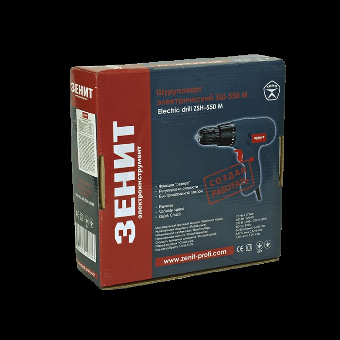 Електричний шуруповерт Зеніт ЗШ-550 М Електричний шуруповерт Зеніт ЗШ-550 М