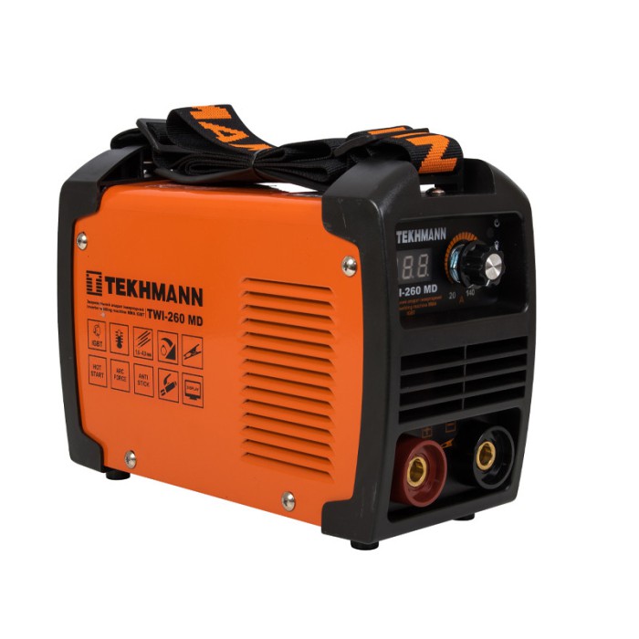 Зварювальний апарат Tekhmann TWI-260 MD, 220 В, 7.3 кВт, зварювальний струм 20-260 А, діаметр електрода 1.6-4.0 мм