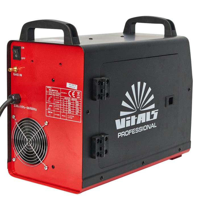 Зварювальний апарат (напівавтомат) Vitals Professional MIG 2000 DP Alu, 230 В, 7.5 кВт