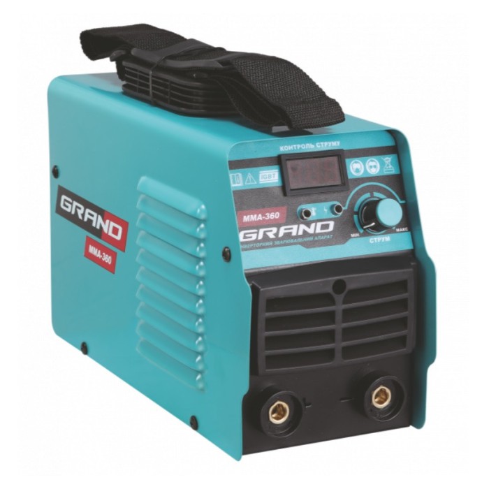 Зварювальний інвертор Grand ММА-360К (дисплей, в кейсі)