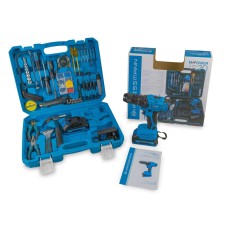 Ударний акумуляторний шурупокрут з набором інструментів KRAISSMANN 2133 E-ABS-S1 20/2, 2 АКБ Ударний акумуляторний шурупокрут з набором інструментів KRAISSMANN 2133 E-ABS-S1 20/2, 2 АКБ