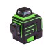 Уровень лазерный MASTERTOOL 30-1913, H360+2*V360, 3 лазерные головки GREEN, 0.2мм/м, 10м, Li-ion, сумка