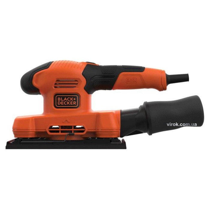 Вибрационная шлифмашина Black+Decker BEW220-QS, 150 Вт 14000 об/мин 92 х 230 мм
