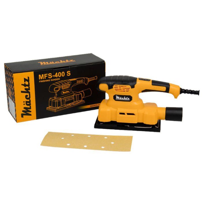Вибрационная шлифовальная машина Mächtz MFS-400S, 400 Вт, 24000 кол/мин, платформа 90x187 мм