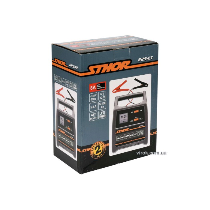 Зарядний пристрій для акумуляторів 6-12 В STHOR 82544
