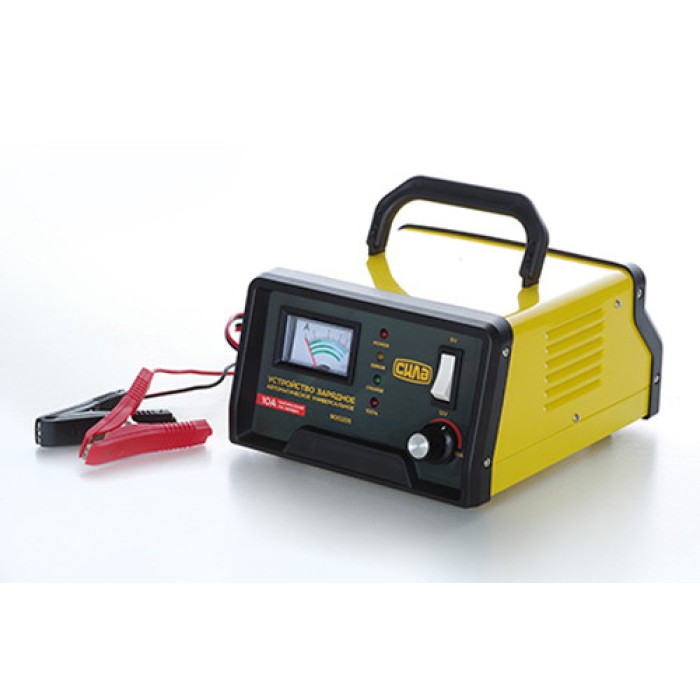 Зарядний пристрій для авто 10 А, 6-12 В, до 120 Ah (стрілковий індикатор) СИЛА 900205