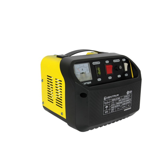 Зарядное устройство Кентавр ЗП-210НП, 220 В, 390 Вт, напряжение зарядки 12/24 В, 2 режима, ток заряда 14 А