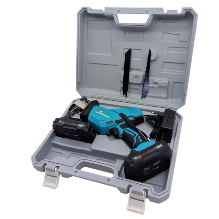 Акумуляторна шабельна пила (електроножовка) Grand ПС-21Li/PRO, 21 В, 2 А/ч, 2 акумулятора, кейс Акумуляторна шабельна пила (електроножовка) Grand ПС-21Li/PRO, 21 В, 2 А/ч, 2 акумулятора, кейс