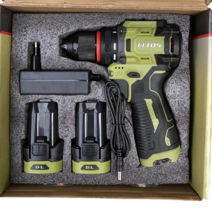 Аккумуляторный бесщеточный шуруповерт Eltos ДА-16Li BL box (2 АКБ 16В, 2 А*ч, 45 Нм)