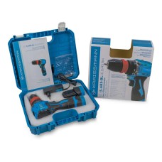 Акумуляторний шурупокрут KRAISSMANN 103 S-ABS-BL 16.8В, 2 АКБ, 1.5 а/г, 45 НМ, DFR патрон, кейс