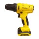 Аккумуляторный шуруповерт STANLEY SCD12S2, Li-Ion, 12 В, 2 акк., 400-1500  об/мин, 2 скорости, LED подсветка
