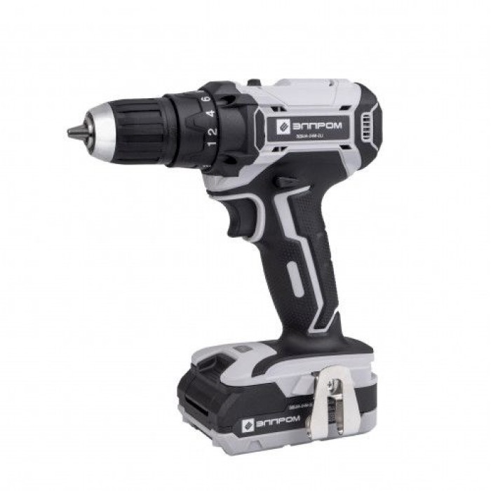 Акумуляторний шуруповерт Елпром ЕДША-24М-2Li, 24 В, 2 А/год, 2 швидкості, 2 акк, кейс