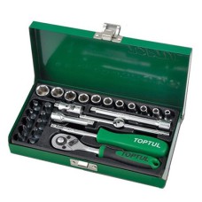 Автомобильный набор инструментов TOPTUL GCAD2701, 1/4" 27ед.