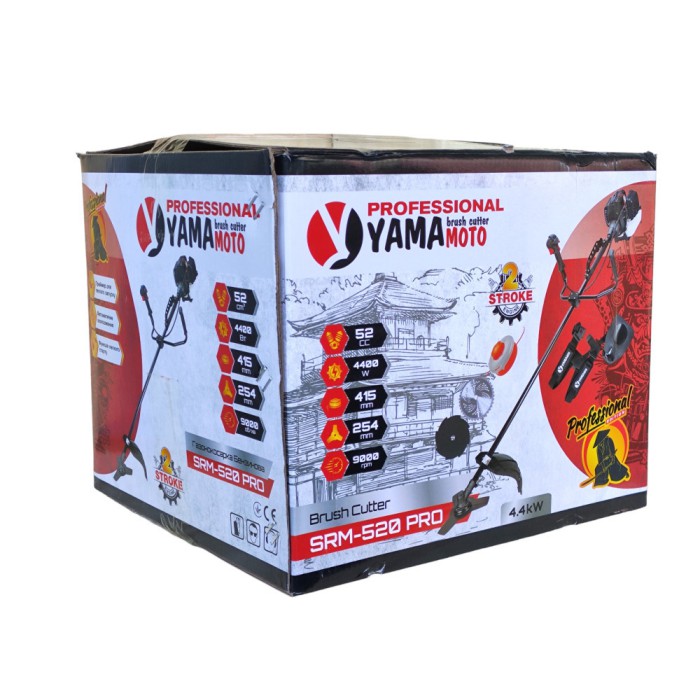 Бензокоса YamaMoto SRM-520 PRO (3+1 легкий старт, авто-газ, 52 см3)