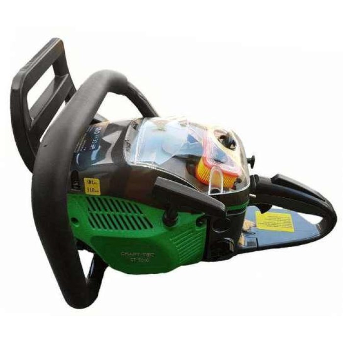 Бензопила Craft-Tec CT-5000 прозрачная крышка, 2 шины, 2 цепи