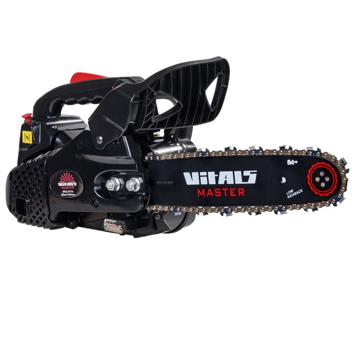 Бензопила цепная Vitals Master BKZ 2511s Black Edition, 800 Вт, 1.1 л.с., 25.4 см3, шина 305 мм, бак 230мл.