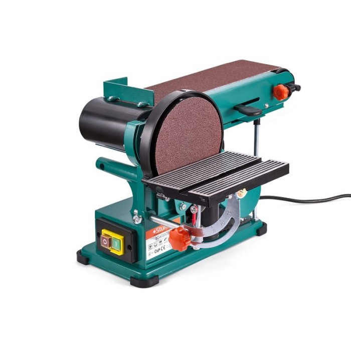 Дисково-стрічковий шліфувальний верстат Sturm BG6055DB, 550 Вт, швидкість стрічки 292 м/хв, 1450 об/хв