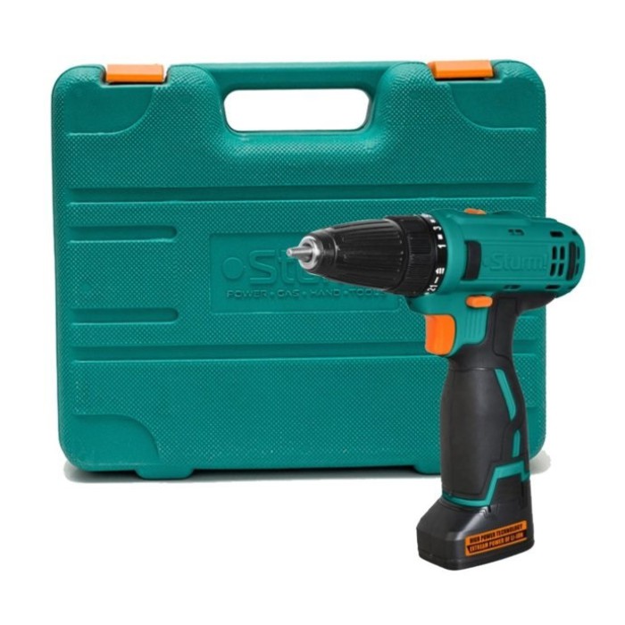 Дрель-шуруповерт аккумуляторная Sturm CD3214LBE, Li-Ion 14B, 2,0Aч, 2 акум.