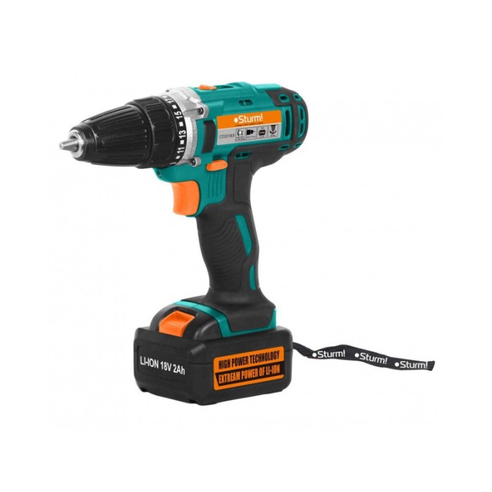 Дриль-шуруповерт акумуляторна Sturm CD3218LB