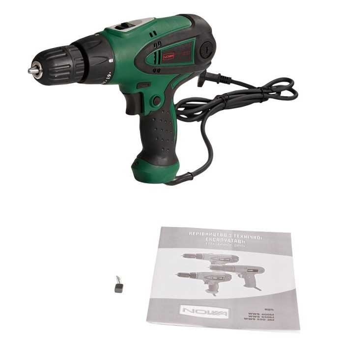 Дриль-шуруповерт мережевий NOWA WWS 550-2bl