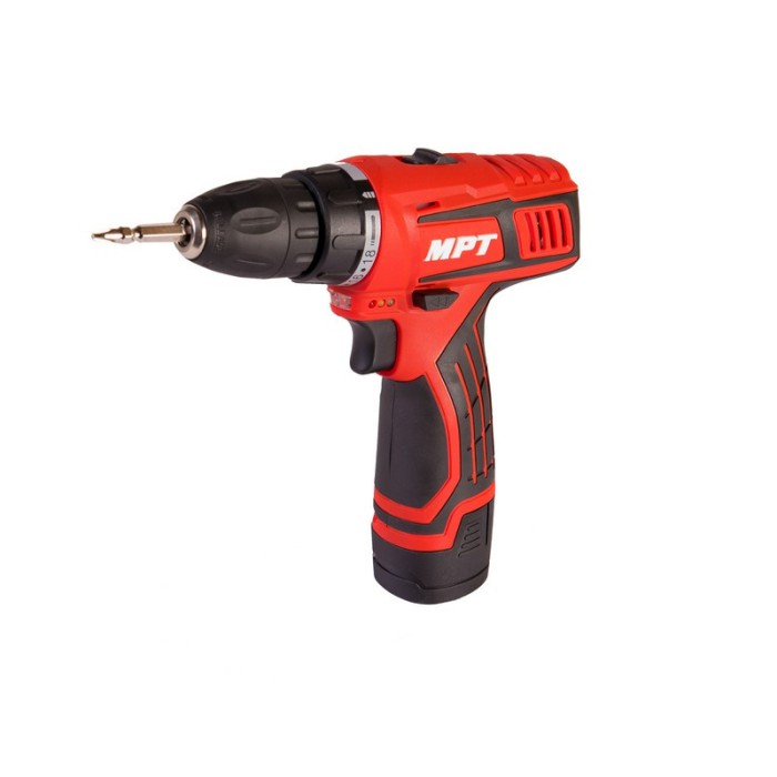 Дрель - шуруповерт аккумуляторная MPT MCDT1226.B2 PROFI, 12V, Li-ion,1.5 Ач, 2 скор. 0-10 мм, 2 АКБ, кейс
