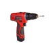 Дрель - шуруповерт аккумуляторная MPT MCDT1226.B2 PROFI, 12V, Li-ion,1.5 Ач, 2 скор. 0-10 мм, 2 АКБ, кейс