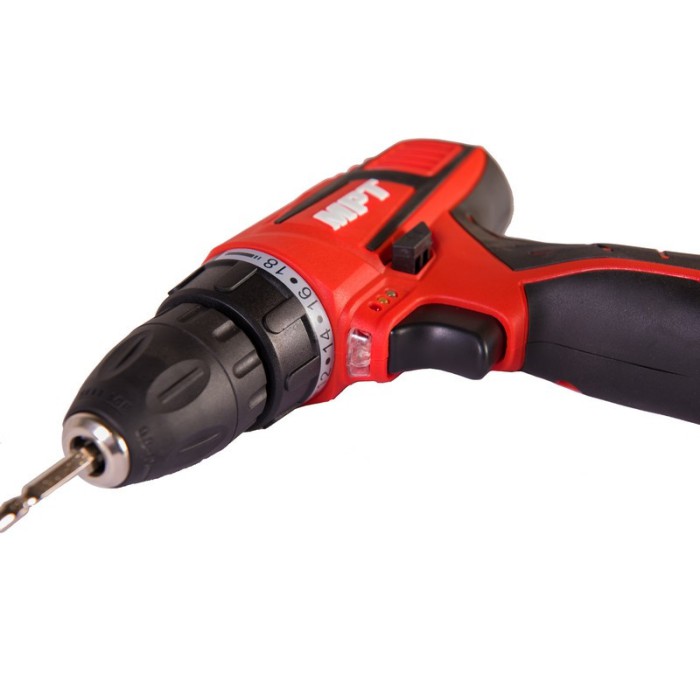 Дрель - шуруповерт аккумуляторная MPT MCDT1226.B2 PROFI, 12V, Li-ion,1.5 Ач, 2 скор. 0-10 мм, 2 АКБ, кейс