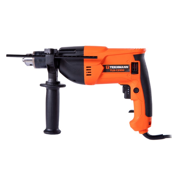 Низькообертовий дриль Tekhmann TLD-13/950, 950 Вт, 0-1100 об/хв, ключовий патрон 13 мм, реверс