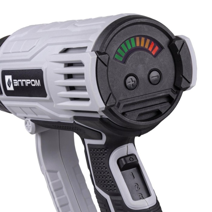 Фен Елпром ЕФП-2500-3СЕ, 2500 Вт, 3 швидкості, індикатор, температура - 60-600С, подача повітря 500 л/хв